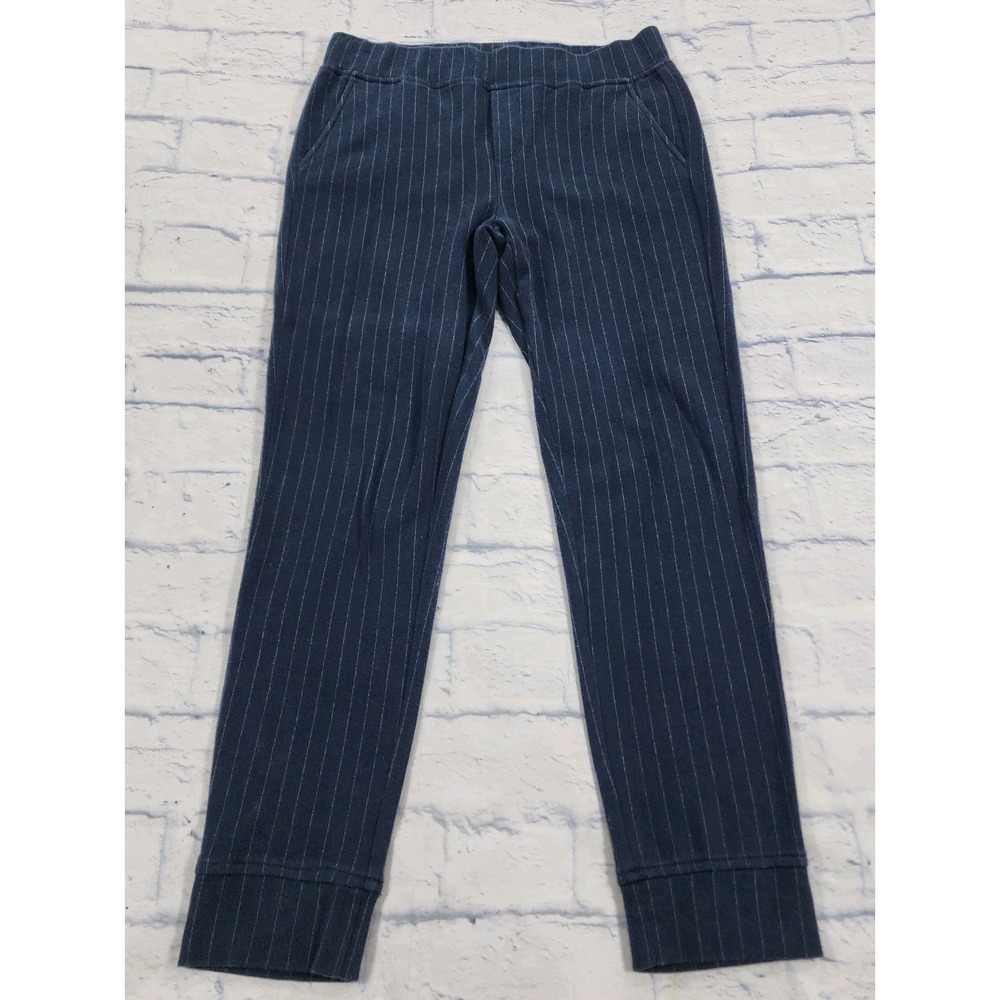 Polo Ralph Lauren Pants WOMENS SIZE 4 Blue Striped Pockets Pull On Cotton